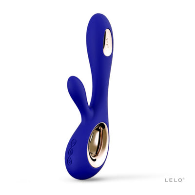 Soraya Wave in Midnight Blue Rabbit Vibrator from LELO