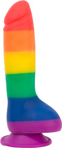 Pride Rainbow 8 inch dildo sex toy
