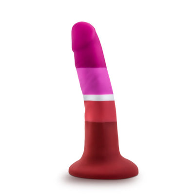 Pride Themed Realistic Dildo Red Pink White