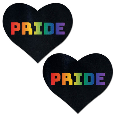 Pastease Rainbow Pride Black Hearts